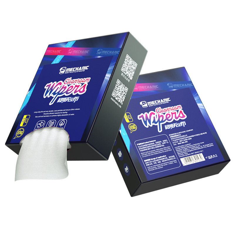 Dust-free cloth in cardboard packaging